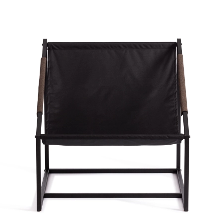 Кресло Charli коричневый, ткань и металл, мягкое сиденье, с подлокотниками