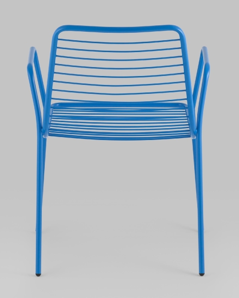 Стул с подлокотниками Дели металл голубой Стул с подлокотниками Дели металл голубой