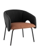 Кресло лаунж Afrida рогожка темно-синий терракот