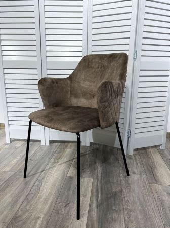 Стул AMARETTO VBP208 античный серо-бежевый, черный каркас Стул AMARETTO VBP208 античный серо-бежевый, черный каркас