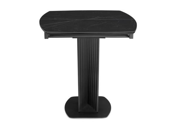 Керамический стол Вейл 160(205)х89 черный мрамор shakespeare black, черный