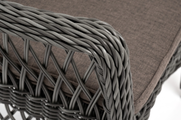 "Сицилия" плетеный стул из искусственного ротанга, графит