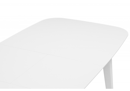 Стол деревянный Адель 145(190)x80 белый матовый