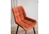Стул на металлокаркасе Челси П терракотовый (zd 432) / черный