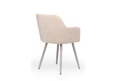 Стул на металлокаркасе Инфини 360 латте (ocean 003), серый