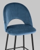Стул барный Меган SN велюр пыльно-синий