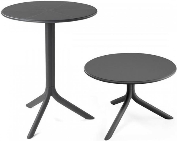 Стол пластиковый обеденный Spritz + Spritz Mini черный