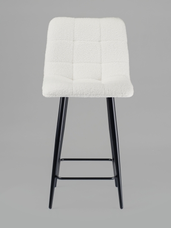 Стул полубарный Base экомех белый HUSH 000 60см