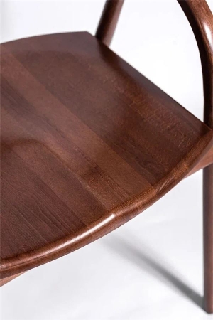 Деревянное полукресло венское Diona светлый орех с твердым сиденьем