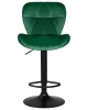 Набор 2 шт Стул барный BARNY BLACK, зеленый велюр (MJ9-88)