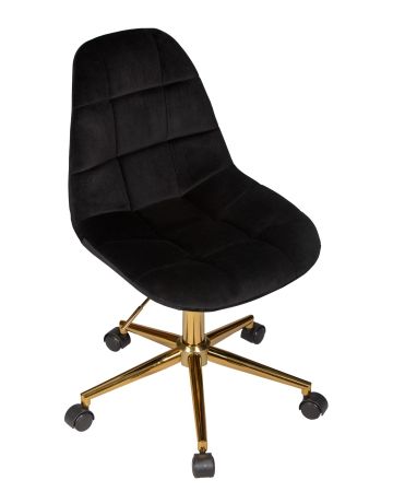 Офисное кресло для персонала DIANA черный велюр MJ9-101