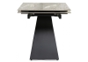 Керамический стол Хорсборо 140(200)х80х79 серый, черный