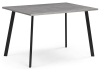 Стол деревянный Тринити Лофт 120х80х75 25 мм бетон, черный матовый