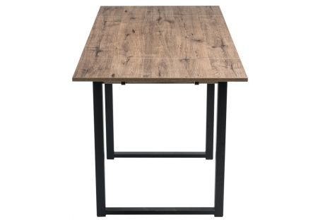 Стол деревянный Форли дуб велингтон, черный матовый