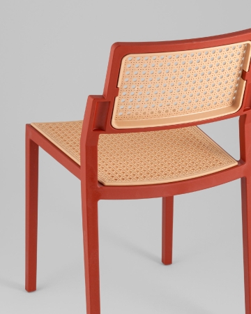 Стул пластиковый Milto красный