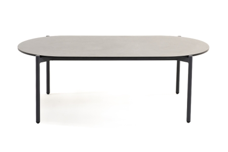 "Диего" журнальный стол из HPL 120х60 H40, каркас темно-серый (RAL7024), серый гранит