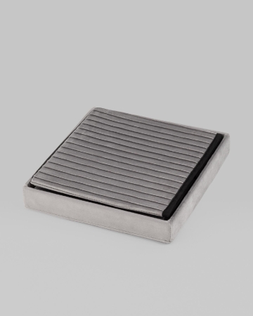 Пуф складной с ящиком Store Square серый Пуф складной с ящиком Store Square серый