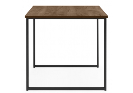 Стол деревянный Лиман 140 х 80 дуб крафт табачный, черный матовый