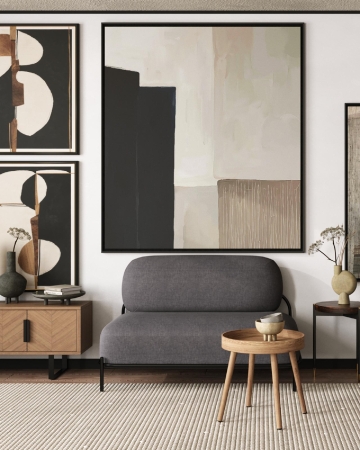 Диван Стоун рогожка тёмно-серый Диван Стоун рогожка тёмно-серый