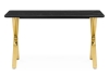 Керамический стол Селена 3 160х90 черный мрамор, золото