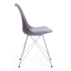 Стул TULIP IRON CHAIR (mod.EC-123) металл и пластик, 54.5*48*83.5 см, серый