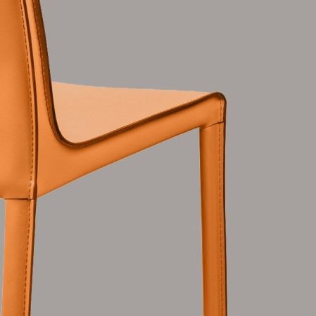 Стул полубарный Barrie кожа camel