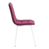 Стул CHILLY MAX велюр и металл, 45х54х90 см, темная фуксия, белый