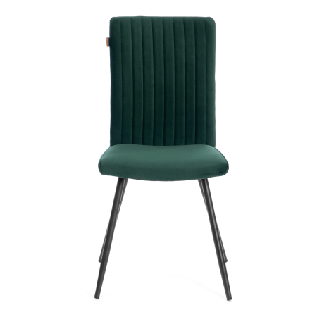 Стул обеденный Monte Carlo зеленый с черными ножками