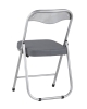 Стул складной ДЖОН металлик, серый