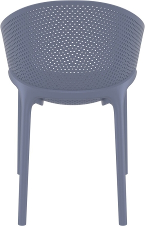 Кресло пластиковое Sky Pro темно-серое