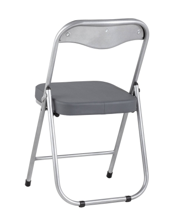Стул складной ДЖОН металлик, серый