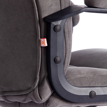 Кресло BERGAMO хром флок, серый