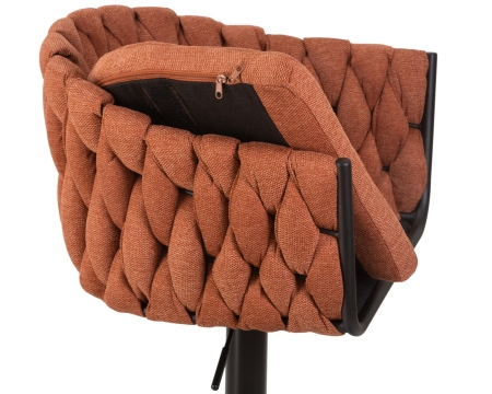 Набор 2 шт Стул барный LEON, оранжевая ткань (LAR 275-27)