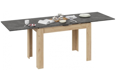 Стол деревянный Промо Тип 4 дуб крафт золотой, ателье темное Стол деревянный Промо Тип 4 дуб крафт золотой, ателье темное