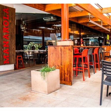 Стул пластиковый барный Lido красный