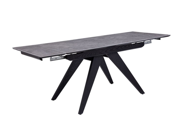 Стол Невада керамика 1400*800+300+300 керамика Baolai, черный