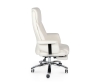 Кресло офисное Парламент ivory, сталь и хром, слоновая кость, кожа