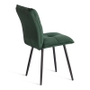 Стул обеденный Sweet зеленый, велюр и металл, мягкое сиденье, без подлокотников