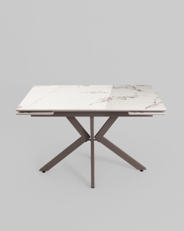 Стол раскладной Marmer 120-180*80*76 керамика капучино