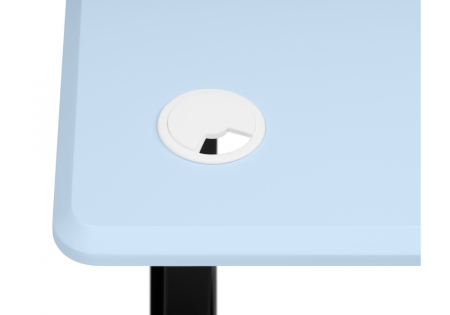 Компьютерный стол Маркос 120х75 голубой, черный