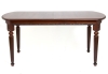 Стол овальный "Милорд-170" 90х170х220 темный орех, патина темная