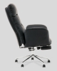 Кресло руководителя Solid TopChairs с оттоманкой черный