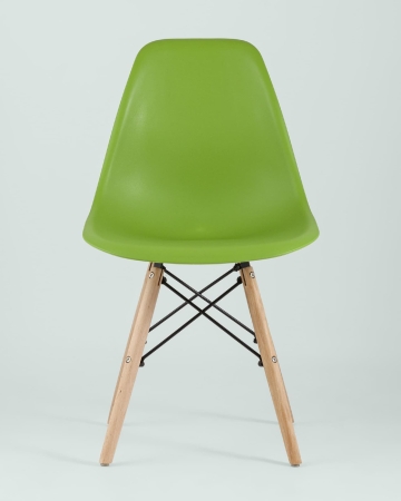 Стул Eames Style DSW зеленый (разборный каркас)