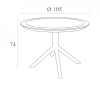 Стол пластиковый Siesta Contract Sky Table Ø105