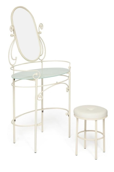 Столик туалетный ALBERT (столик/зеркало + пуф)