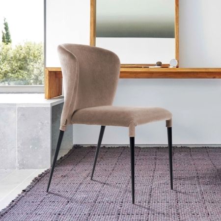 Стул Albert (Альберт) бархат бежевый