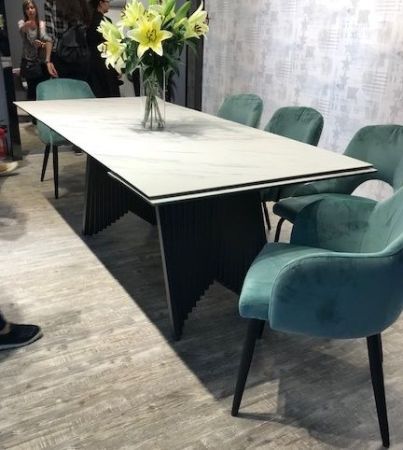 Стол IVAR 180 MARBLES KL-99 белый мрамор итальянская керамика