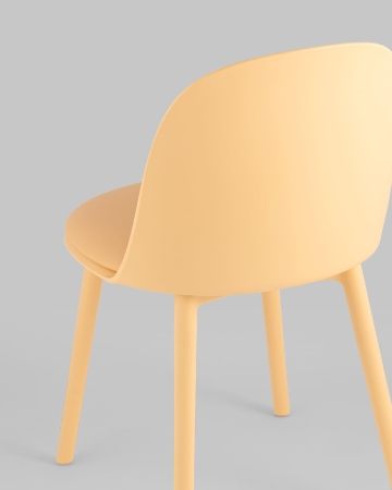 Стул Fog с подушкой пластик желтый