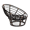 Кресло "PAPASAN" 23/01 W, с подушкой, античный черно-коричневый, ткань оранжевая С 23