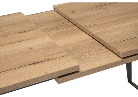 Стол Кхал галифакс графит, натуральный